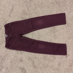 Girl's Burgundy Jeans